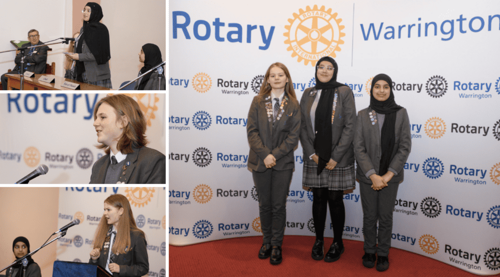 Laurus Cheadle Hulme students win both the Intermediate and Senior categories in the Rotary Youth Speaks District Heats 2024.